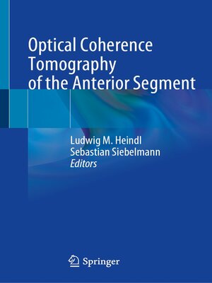 cover image of Optical Coherence Tomography of the Anterior Segment